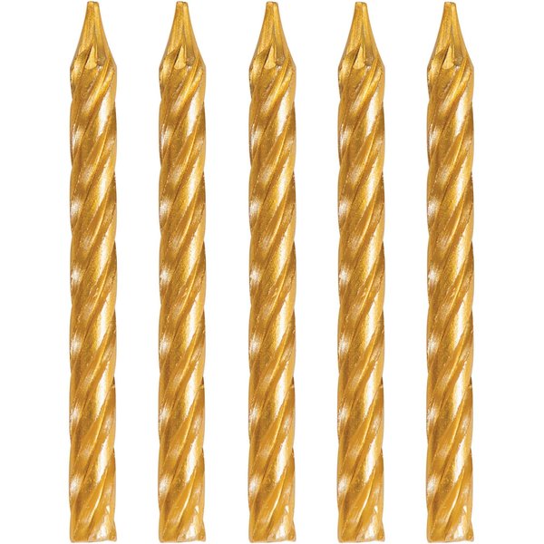Creative Converting Gold Birthday Candles, 2.25", 288PK 339951